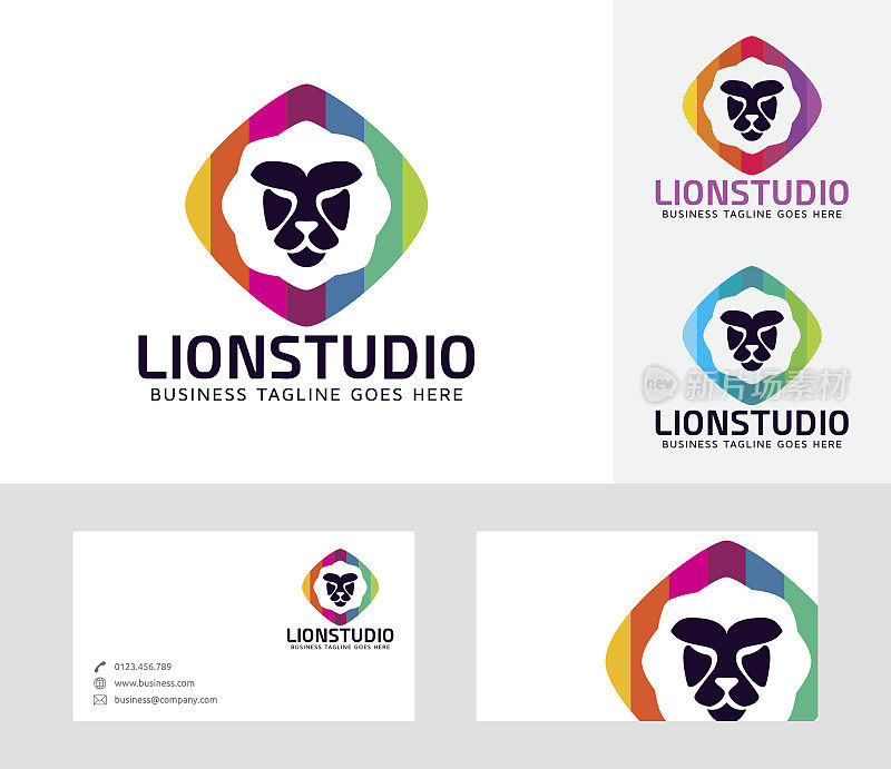 Lion Studio矢量标志
